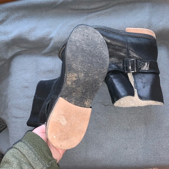 Aldo short black booties size 38 = sz 8 - Picture 5 of 7